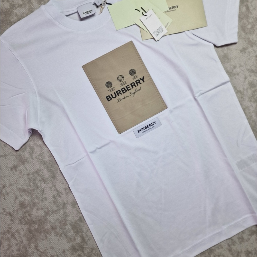Burberry White Men's T-Shirt
